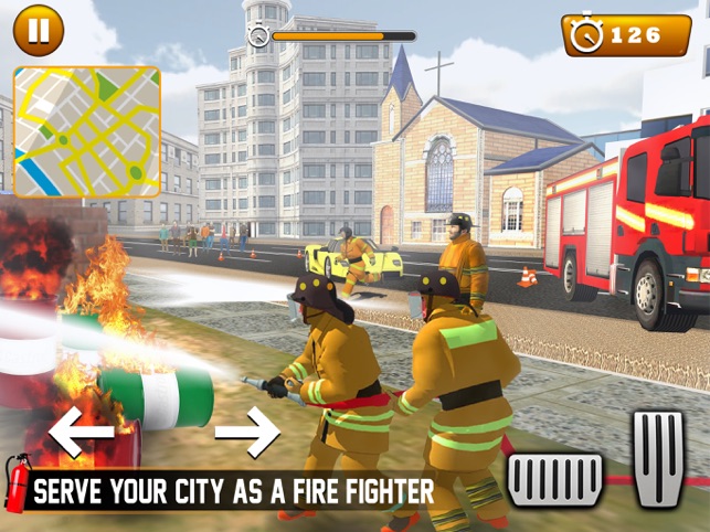 City Fire Truck Rescue - Online Game - Play for Free