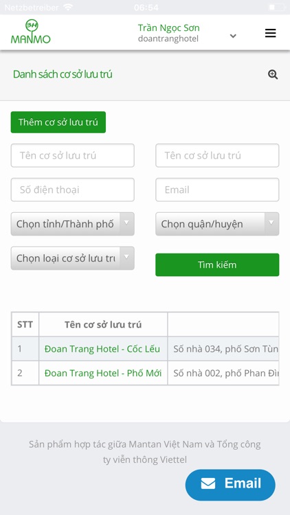 Quản lý cơ sở lưu trú ManMo3H screenshot-4