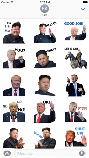Trump And Kim Emoji Sticker(圖1)-速報App