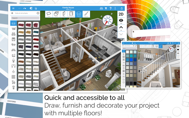 家居设计 3D 黄金截图