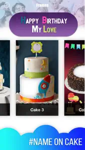 Birthday Cake Photo Frame 2018 screenshot #2 for iPhone