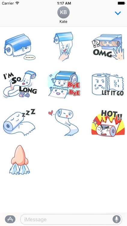 Tissue And Toilet Pape Sticker