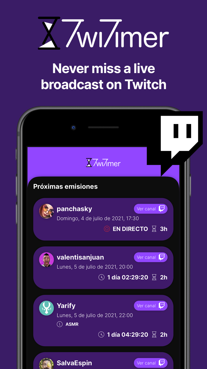 Twitimer Twitch guide