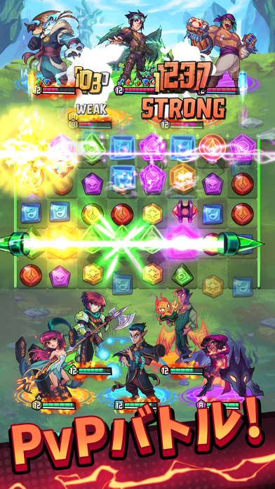 Puzzle Brawl - Match 3 RPGのおすすめ画像1