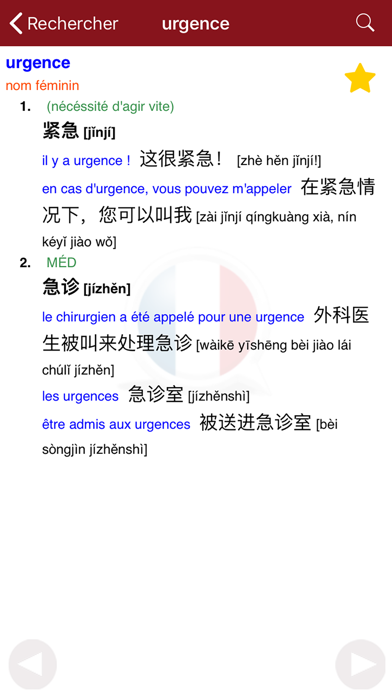 Dictionnaire Chinois-Français Screenshot
