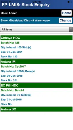 FP-LMIS screenshot 2
