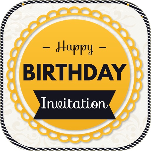 Birthday Invitation Cards HD icon