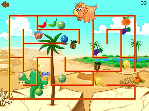 Dino Maze: Dinosaur kids gamesのおすすめ画像1