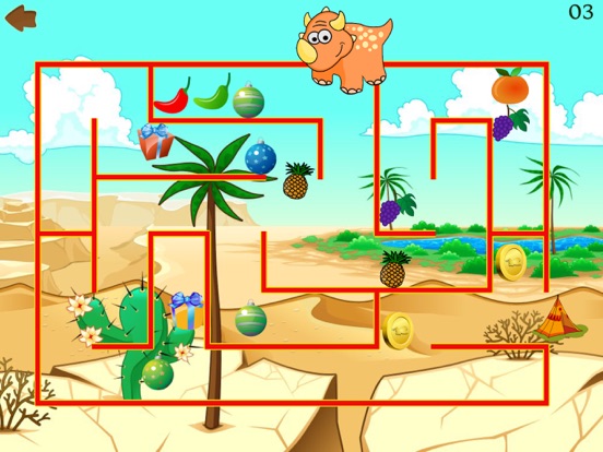 Dino Maze: Dinosaur kids games iPad app afbeelding 1