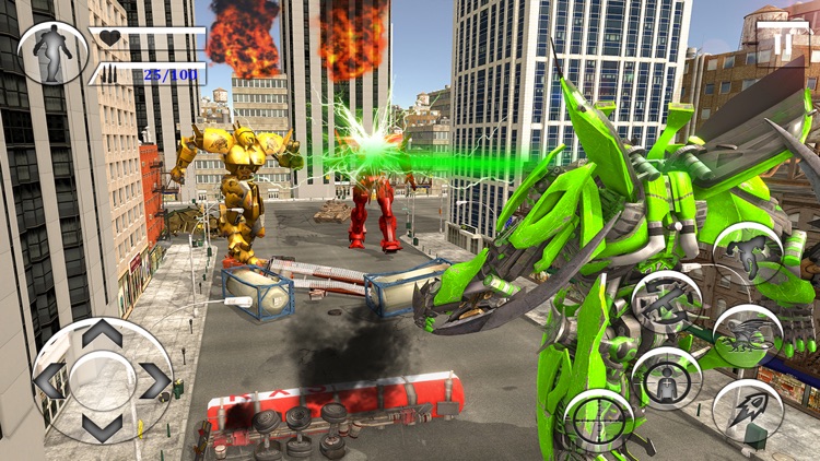 Futuristic Robot War dragon 18 screenshot-3
