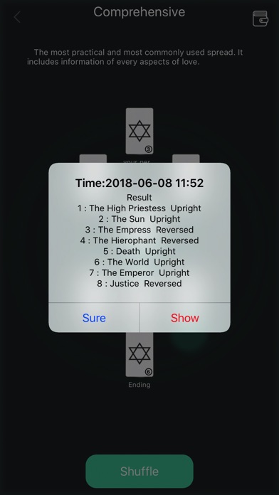 Horoscopes Tarot Card Reading Screenshot
