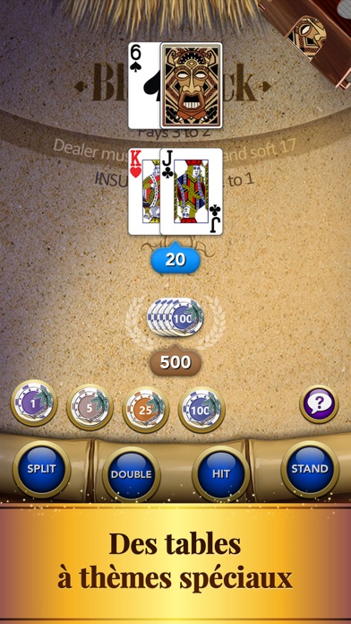 Screenshot #1 pour Blackjack - Jeu de cartes