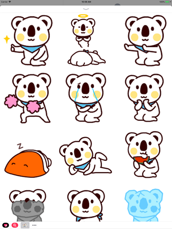Screenshot #1 for Koala Animated Stickers