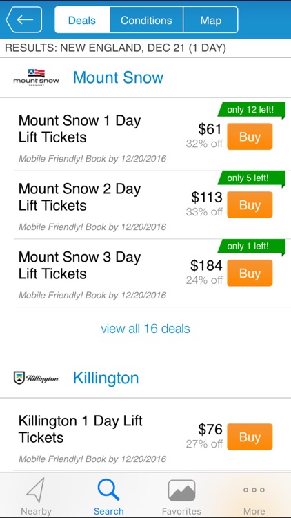 Liftopia Lift Tickets