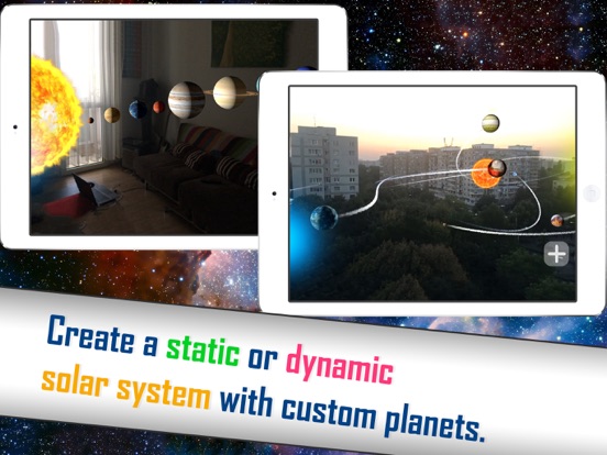 Solar System Builder AR-Space iPad screenshot 1 - Education app