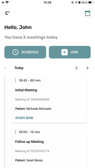 eKare Telehealth Screenshot