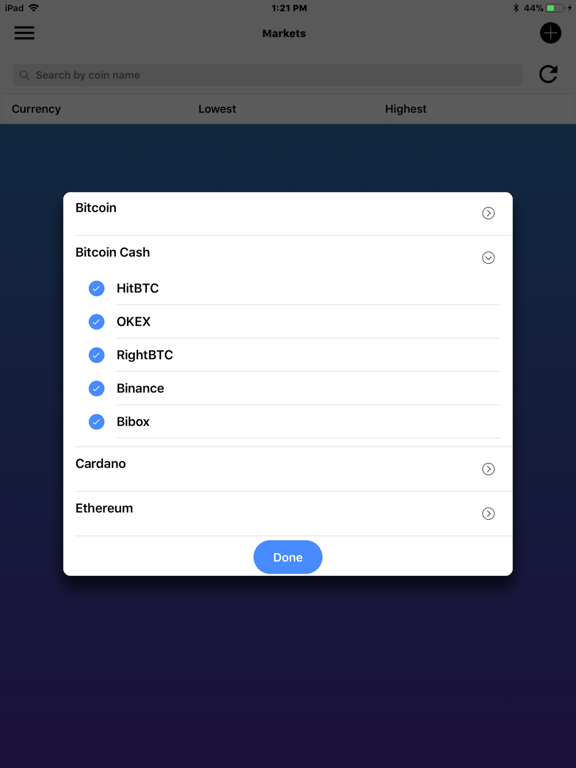 Screenshot #6 pour Crypto Market Compare