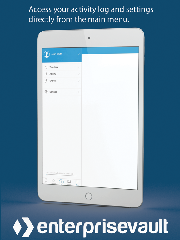 Enterprise Vault iPad screenshot 5 - Business app