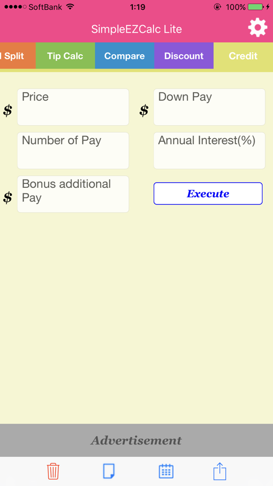 #3. Simple Easy Calc Lite (iOS) Podle: Hiroyuki Suzuki