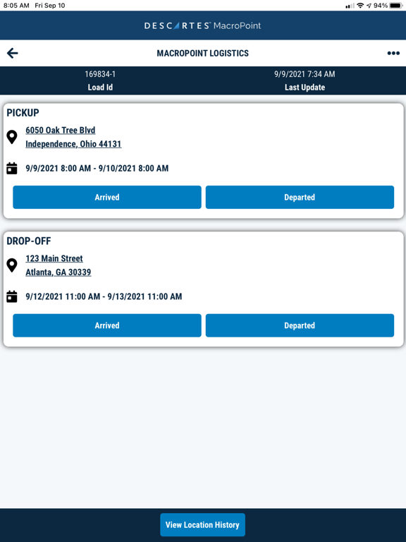 Screenshot #5 pour MacroPoint For Truckers