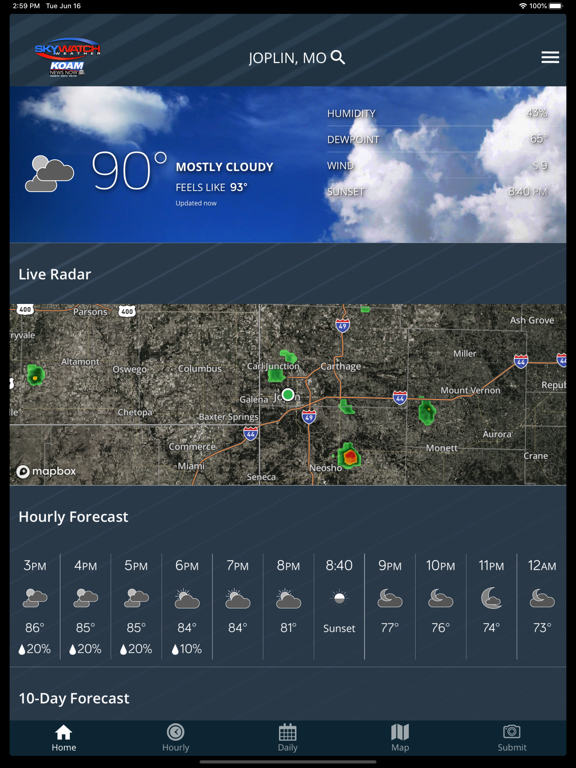 Screenshot #4 pour KOAM Sky Watch Weather