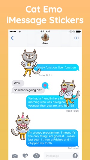 Cat Puns Text Sticker Pack App(圖2)-速報App