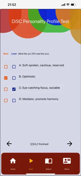 Game screenshot Psychological test-DiSC test apk