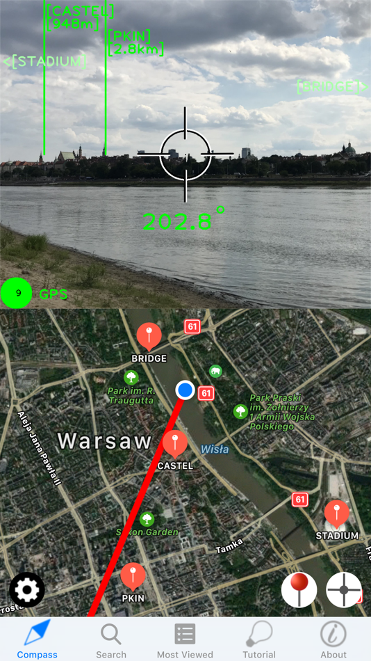 #3. Compass Map-Camera (iOS) 来自: Pawel Mitek
