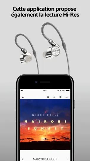 Capture d'écran de Sony | Music Center sur iPhone 4