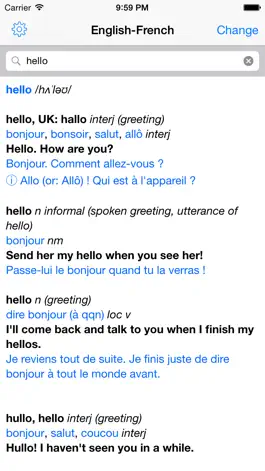 Game screenshot French – English Dictionary mod apk