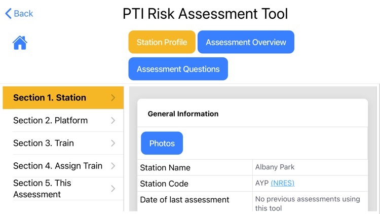 PTI Risk Assessment Tool