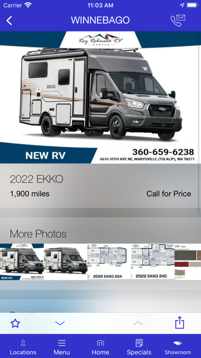 Roy Robinson DealerApp Screenshot