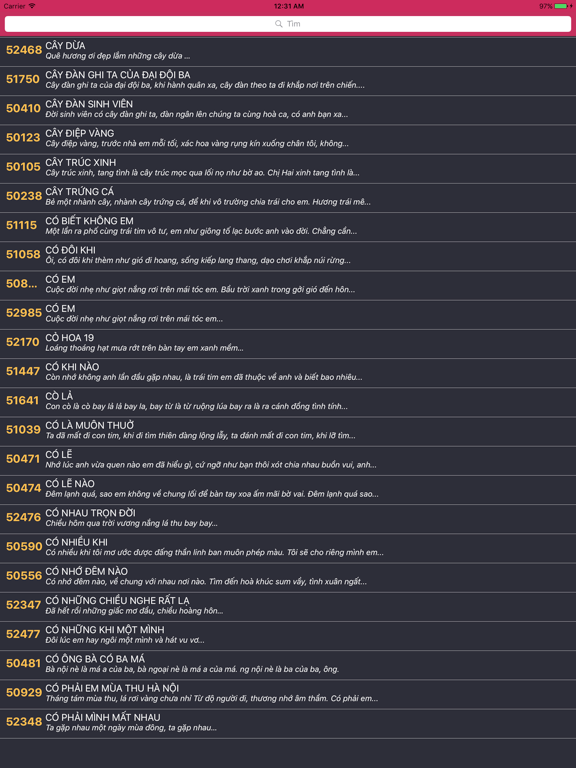 Karaoke List! iPad screenshot