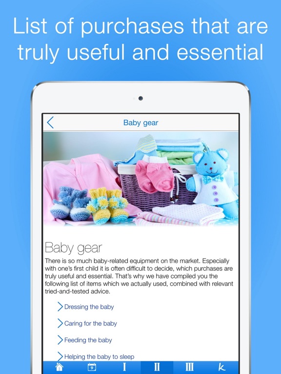Pregnancy Checklists iPad screenshot