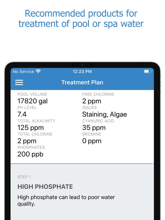 Pro Series Pool & Spa iPad screenshot 4 - Utilities app