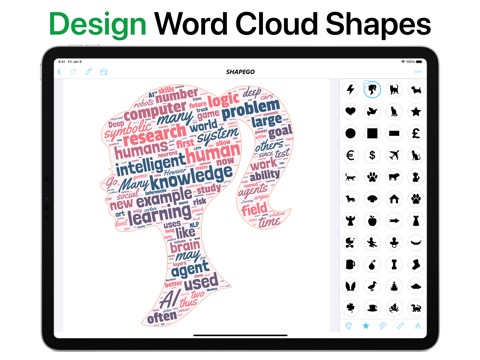 Shapego - Word Cloud Creatorのおすすめ画像3