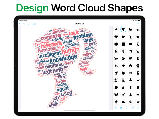 Screenshot #6 pour Shapego - Word Cloud Creator