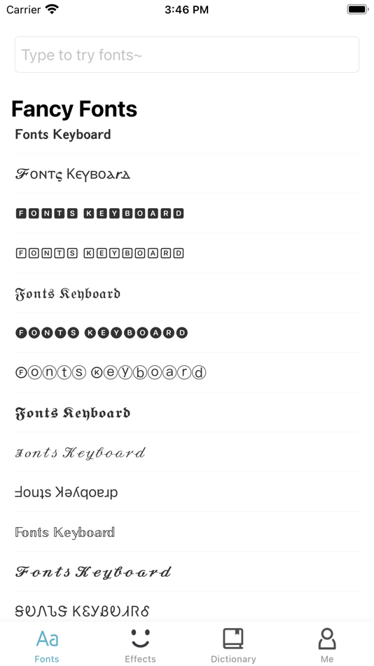 #2. Fonts Keyboard (iOS) By: 宁 朱