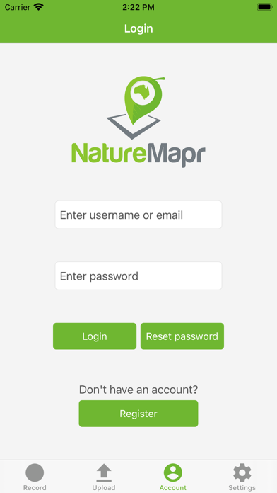 NatureMapr Screenshot