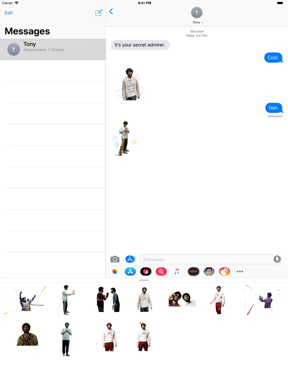 Screenshot #1 for DAVE Stickers