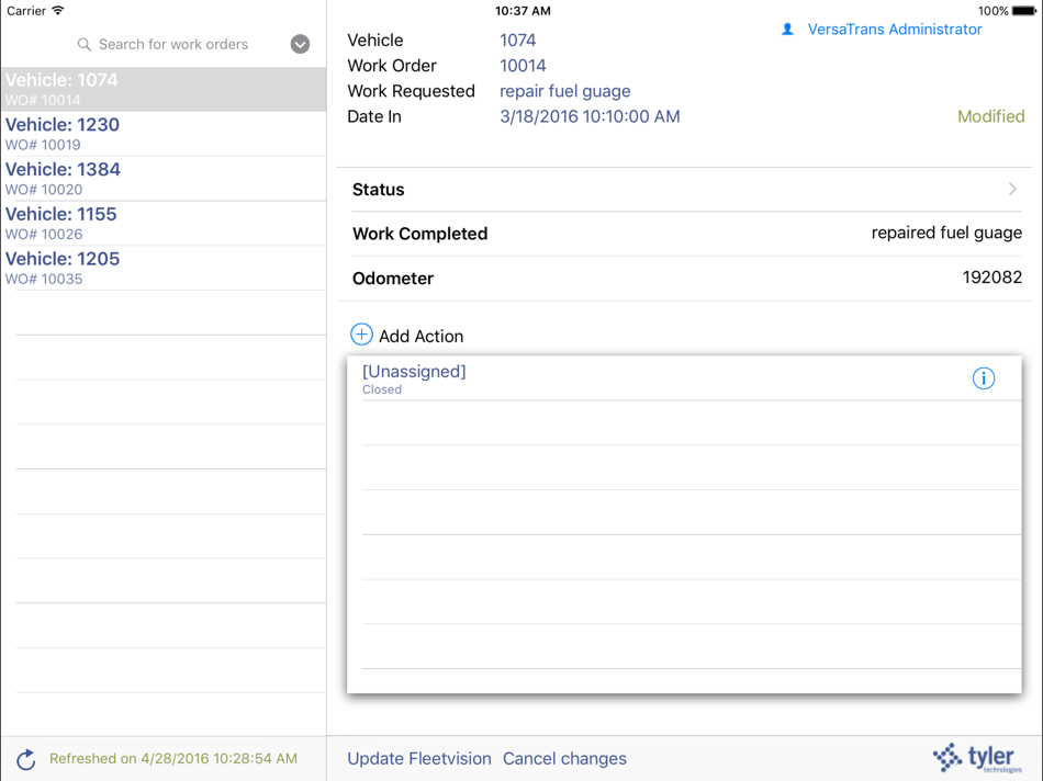 #2. Fleetvision Work Orders (iOS) Podle: Tyler Technologies, Inc