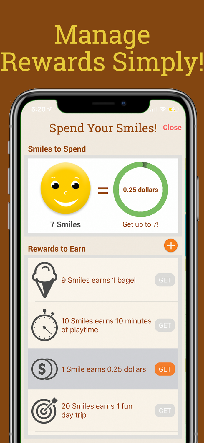 Smiles and Frowns Rewards Chart