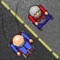 Help crazy grandpa in this rally game