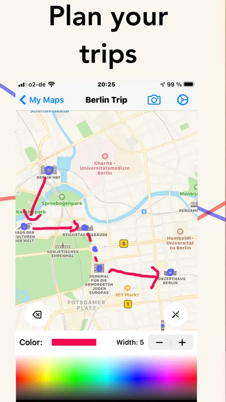 MapDraw: Draw on maps screenshot 2 of 4