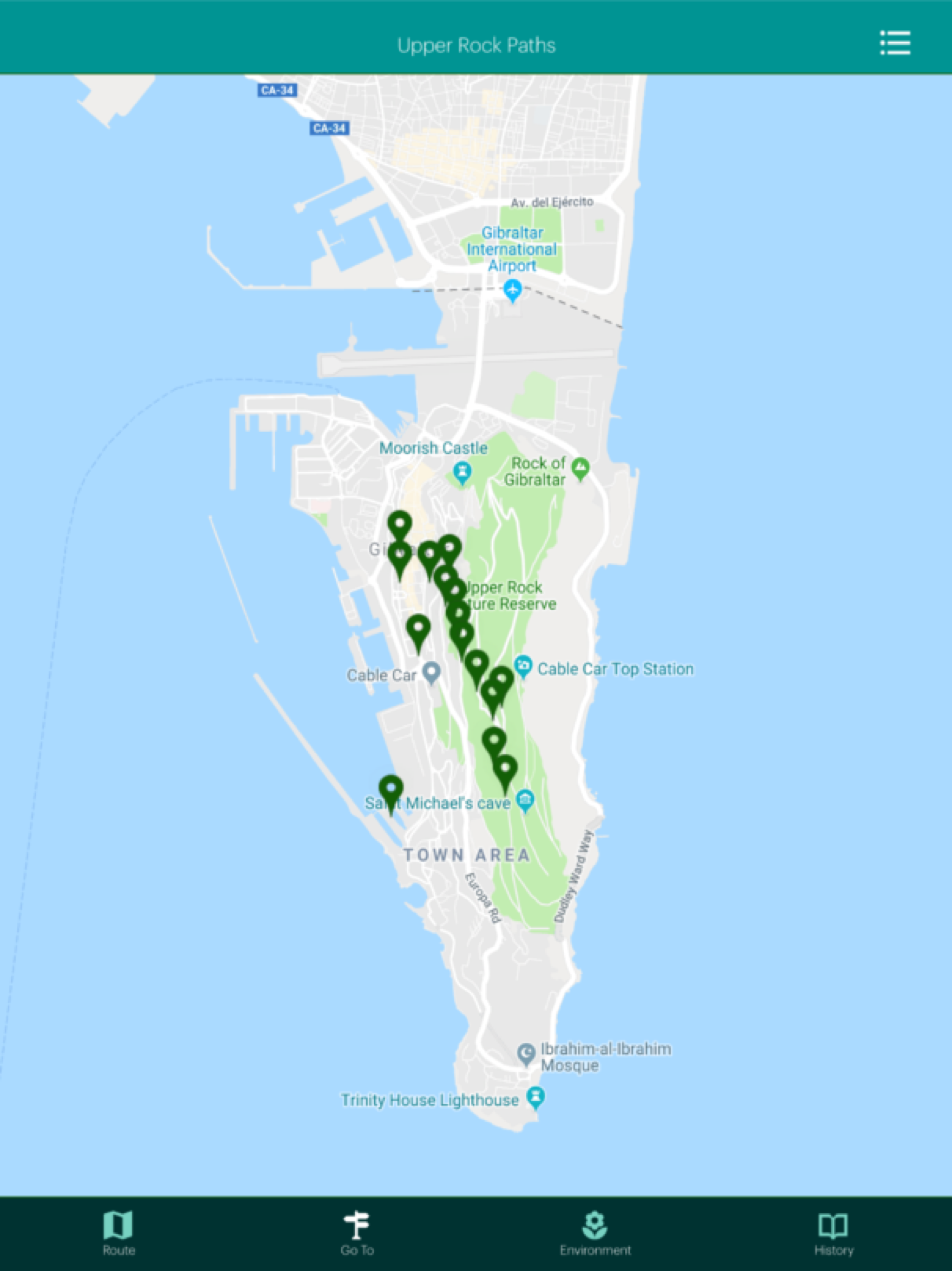 Gibraltar Upper Rock Paths