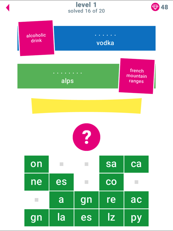 Mom's Words and Clues Game iPad screenshot 5 - Games app