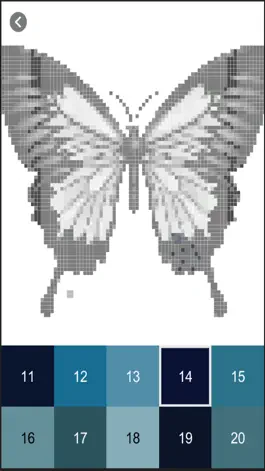 Game screenshot Butterfly & Flower Pixel Color apk