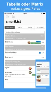 smartlist die einkaufsliste iphone bildschirmfoto 2