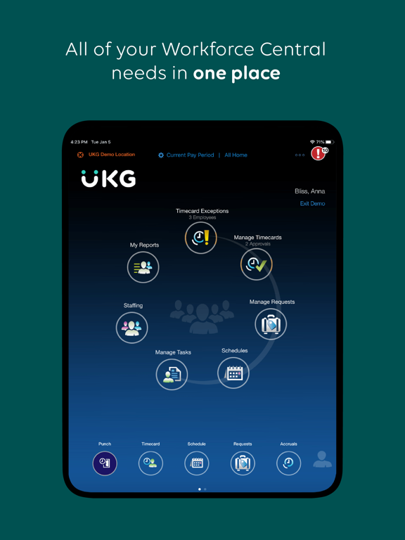 Screenshot #4 pour UKG Workforce Central Tablet