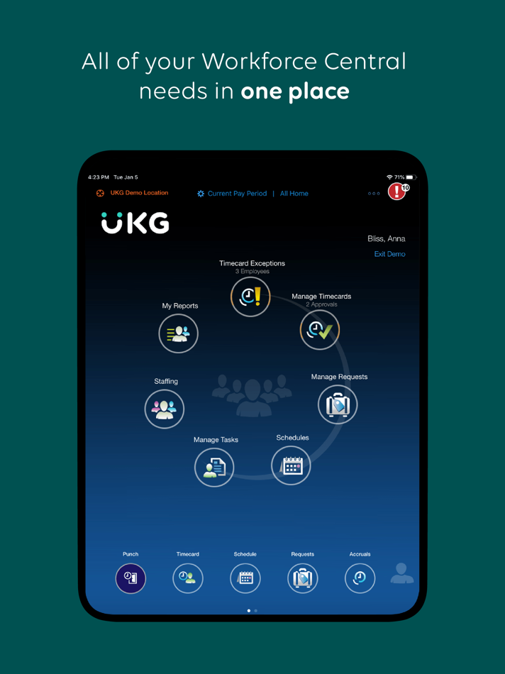 UKG Workforce Central Tablet - 6.10.0 - (iOS)